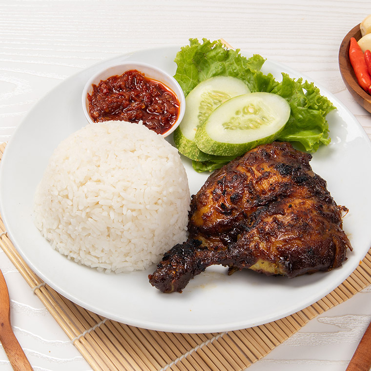 Paket Ayam Bakar Nasi + Lalapan